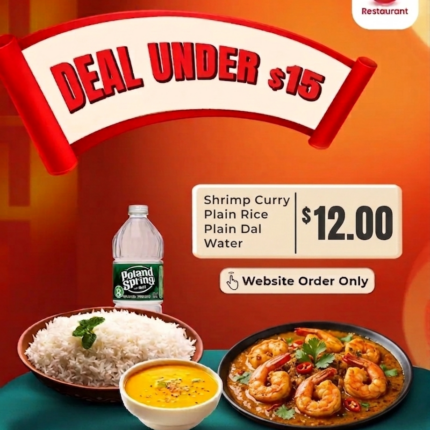 Shrimp $12.00.